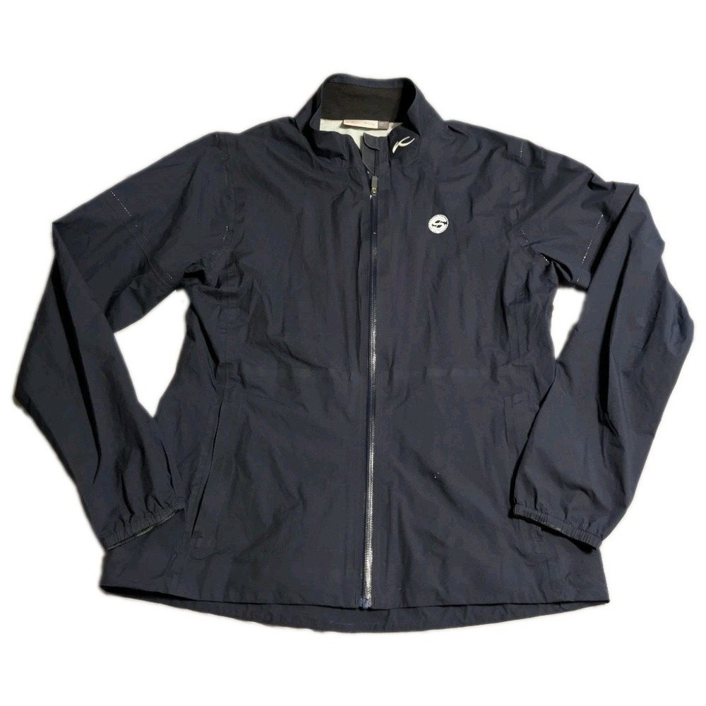 KJUS Women Dextra 2.5L Golf Rain Jacket Navy Blue Waterproof Size 38 M